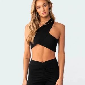 Edikted Gina One Shoulder Crop Top